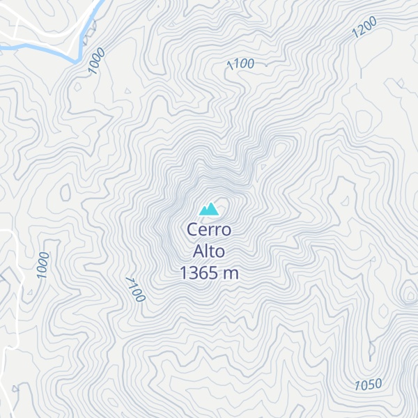 Map of Cerro Alto