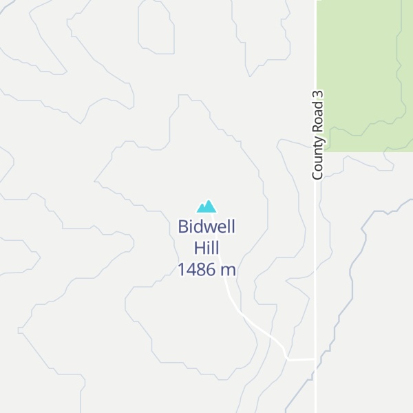 Map of Bidwell Hill