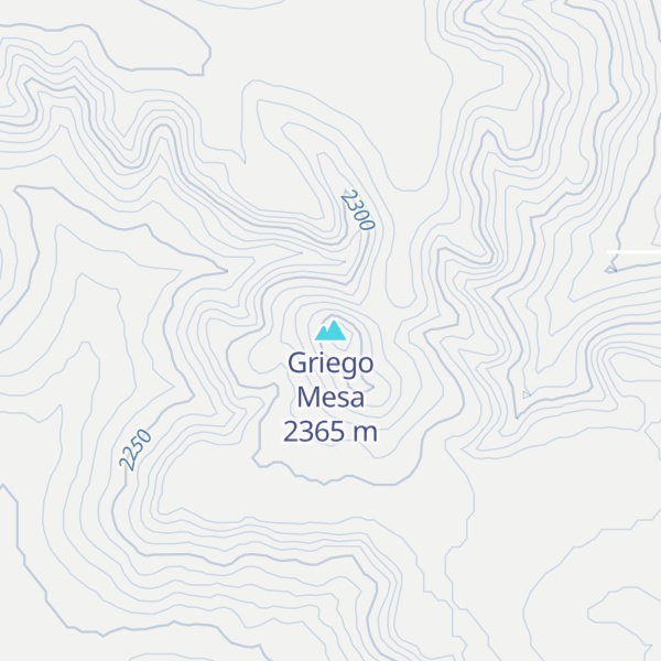 Map of Griego Mesa