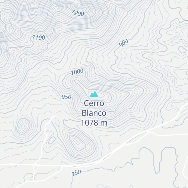 Map of Cerro Blanco
