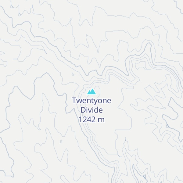 Map of Twentyone Divide