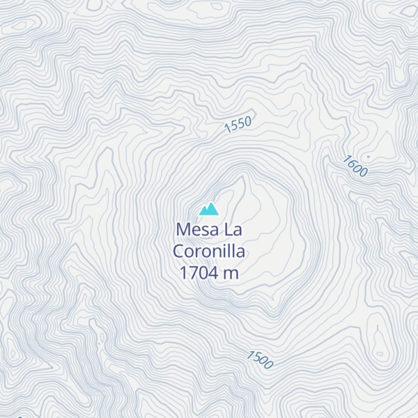 Map of Mesa La Coronilla