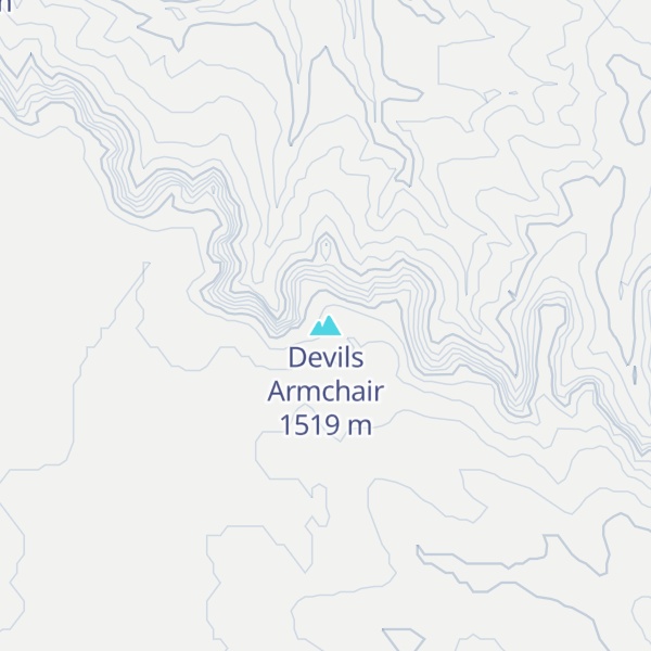 Map of Devils Armchair