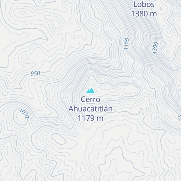 Map of Cerro Ahuacatitlán
