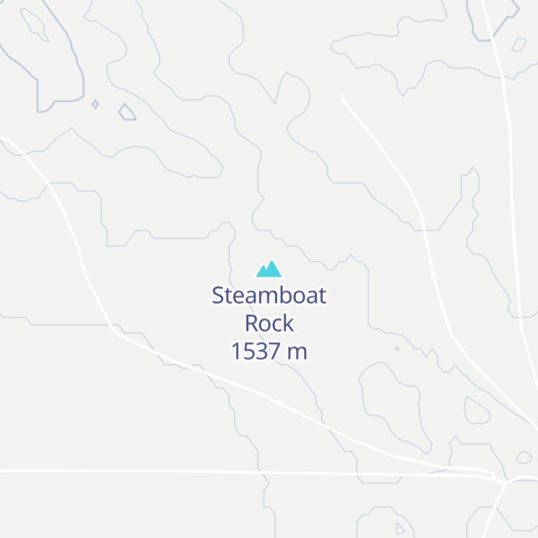 Map of Steamboat Rock