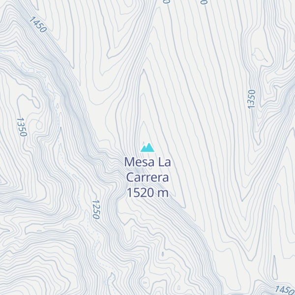 Map of Mesa La Carrera
