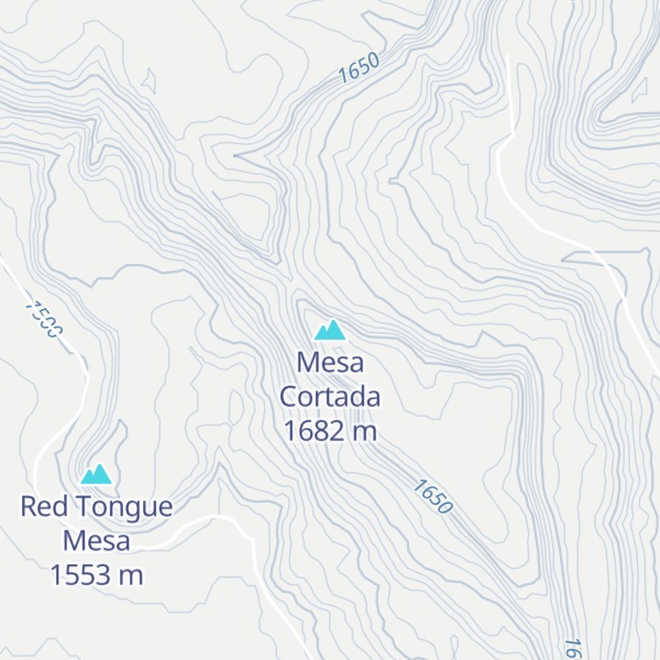 Map of Mesa Cortada