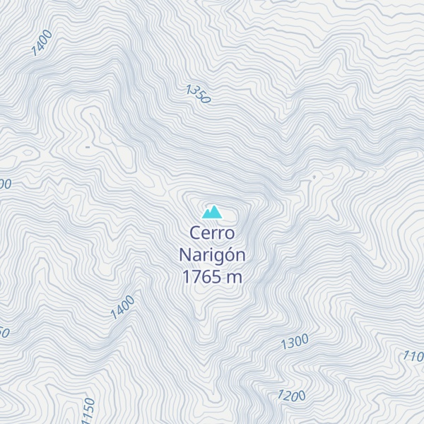 Map of Cerro Narigón