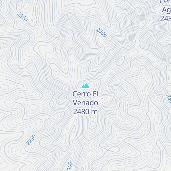Map of Cerro El Venado