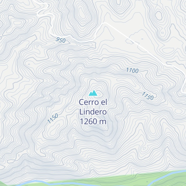 Map of Cerro el Lindero