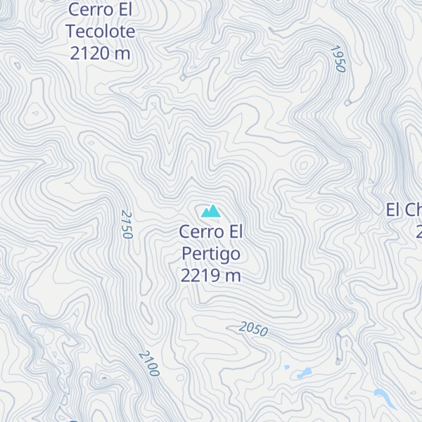 Map of Cerro El Pertigo