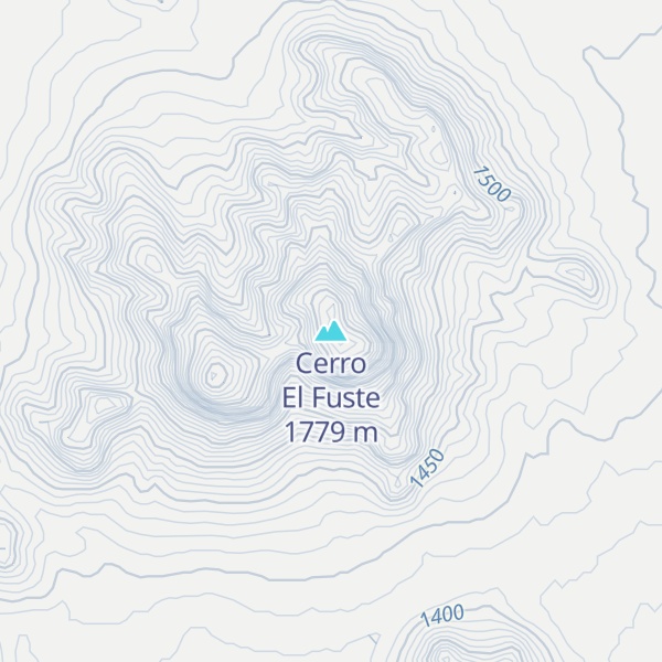 Map of Cerro El Fuste