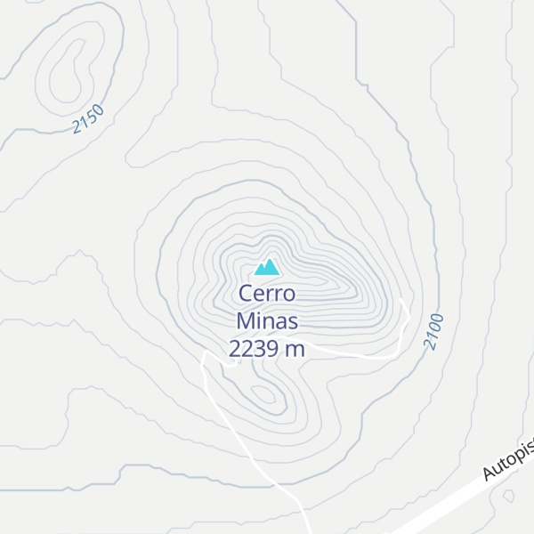 Map of Cerro Minas