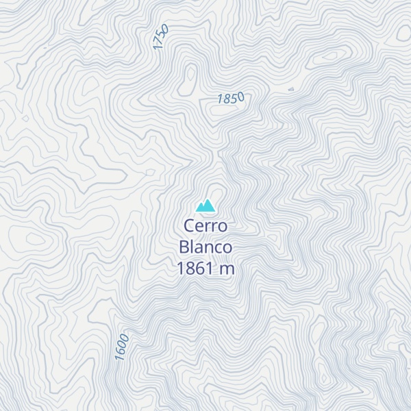 Map of Cerro Blanco