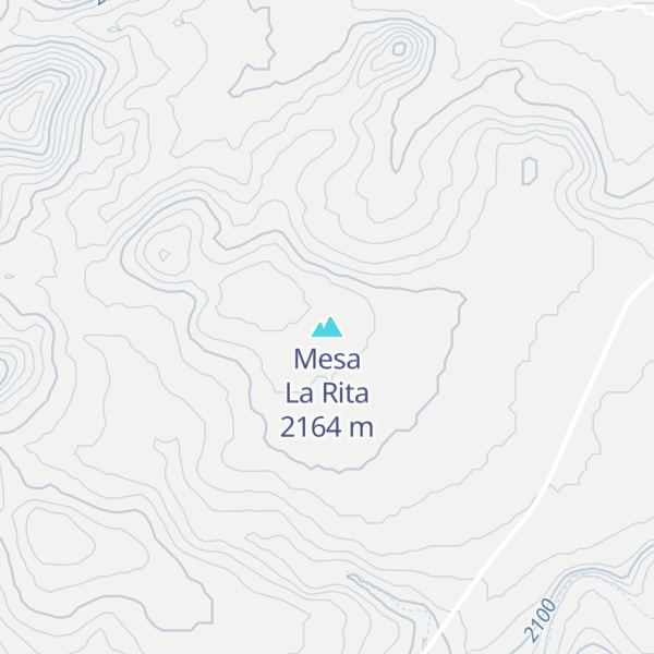 Map of Mesa La Rita