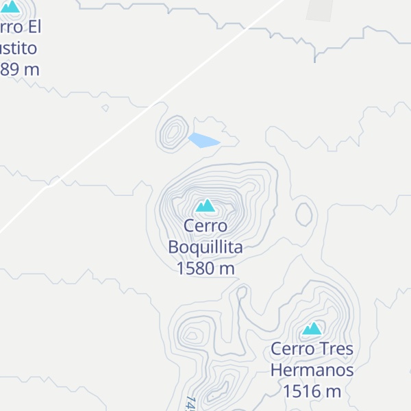 Map of Cerro Boquillita