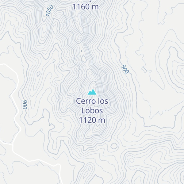 Map of Cerro los Lobos