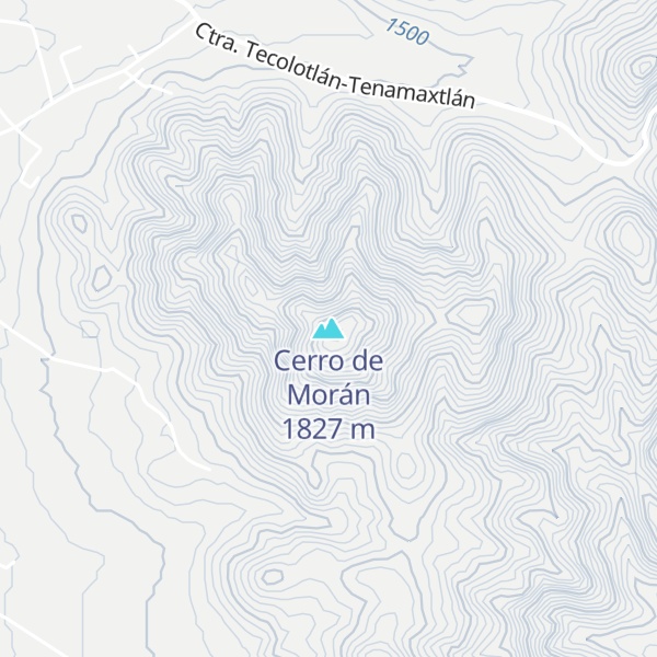 Map of Cerro de Morán