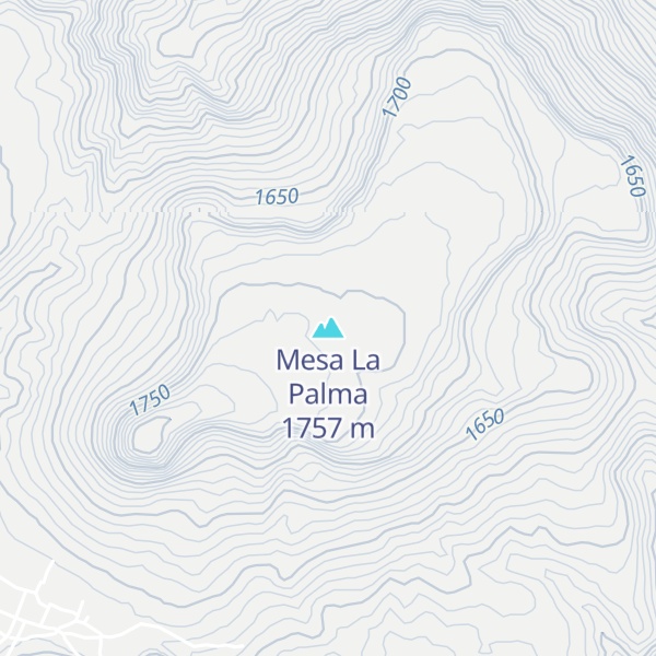 Map of Mesa La Palma