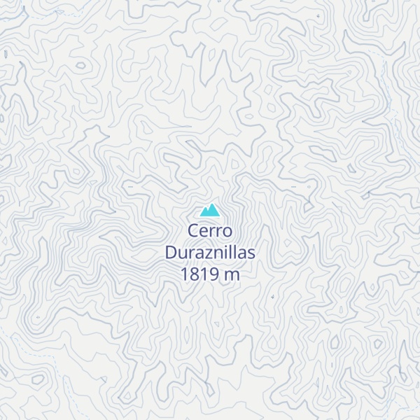 Map of Cerro Duraznillas