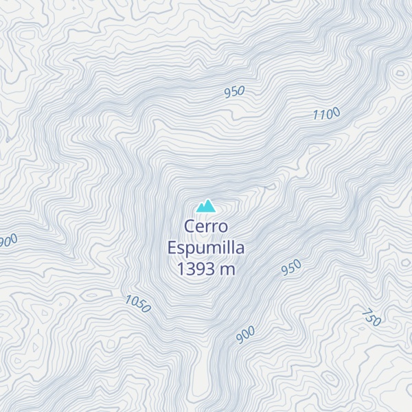 Map of Cerro Espumilla