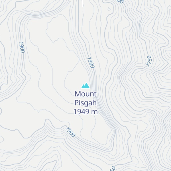Map of Mount Pisgah