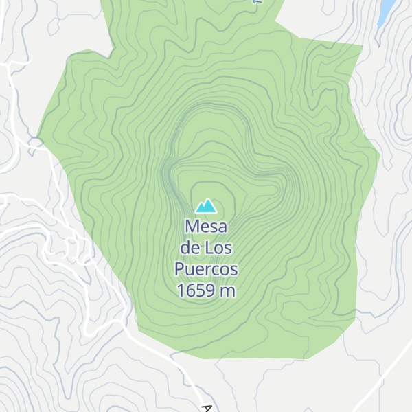 Map of Mesa de Los Puercos