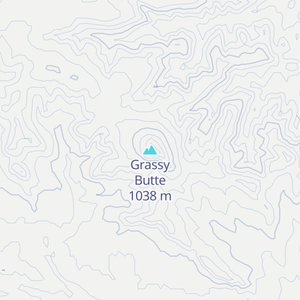 Map of Grassy Butte