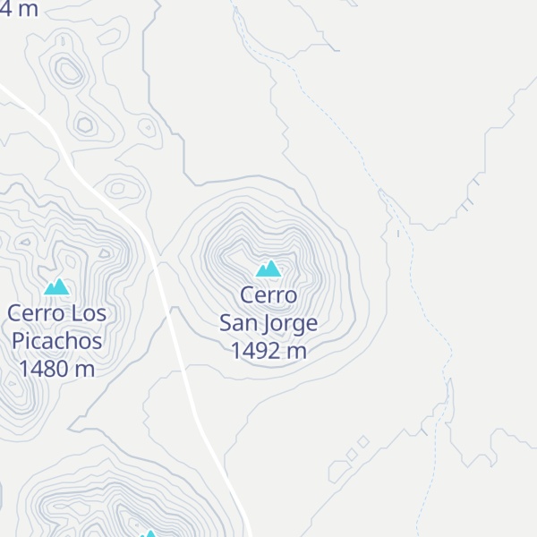 Map of Cerro San Jorge