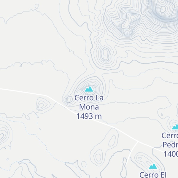 Map of Cerro La Mona