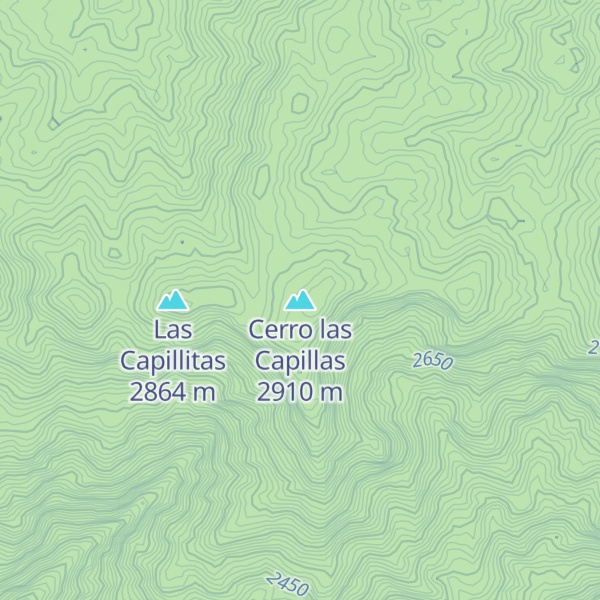 Map of Cerro las Capillas