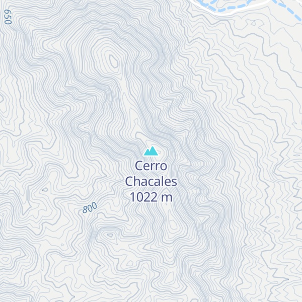 Map of Cerro Chacales
