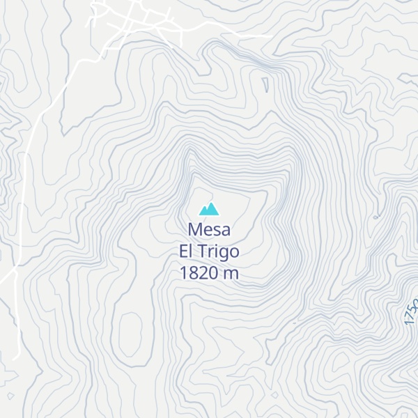 Map of Mesa El Trigo