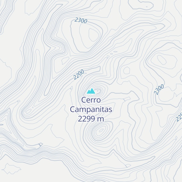 Map of Cerro Campanitas