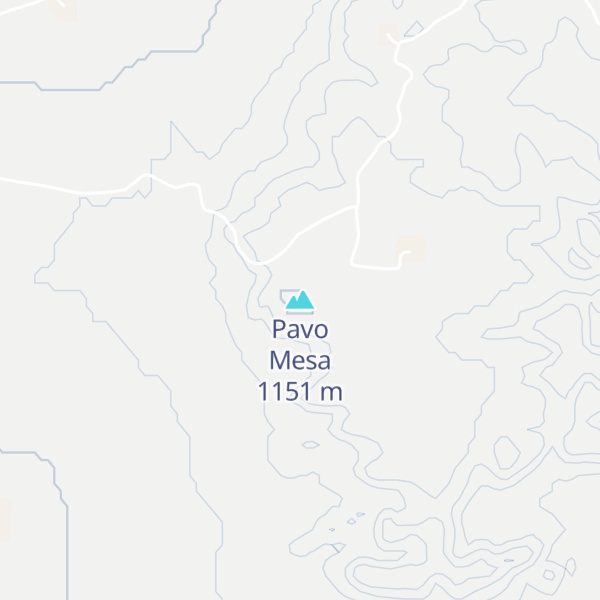 Map of Pavo Mesa