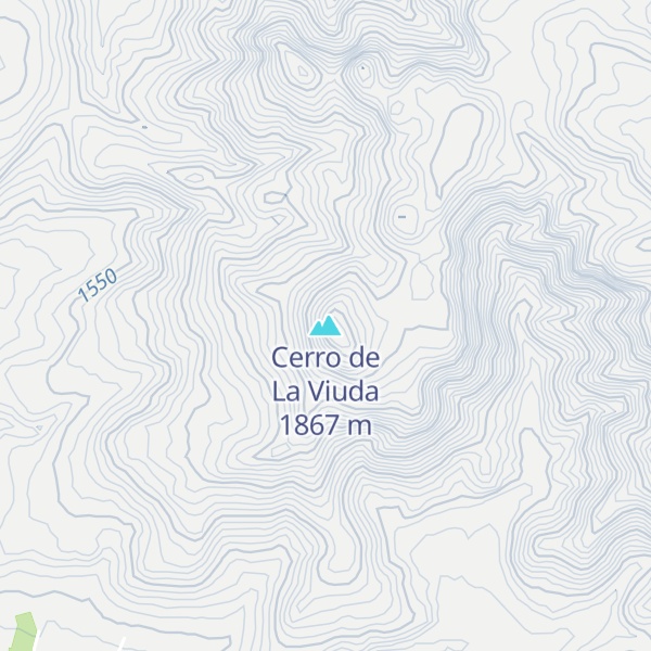 Map of Cerro de La Viuda