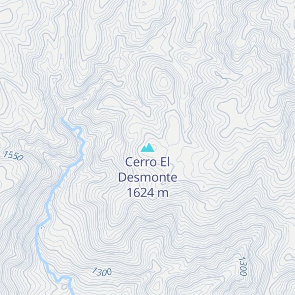 Map of Cerro El Desmonte