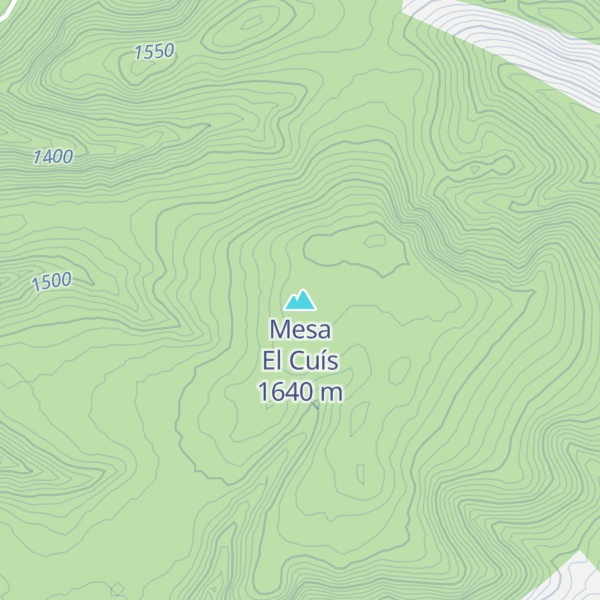 Map of Mesa El Cuís