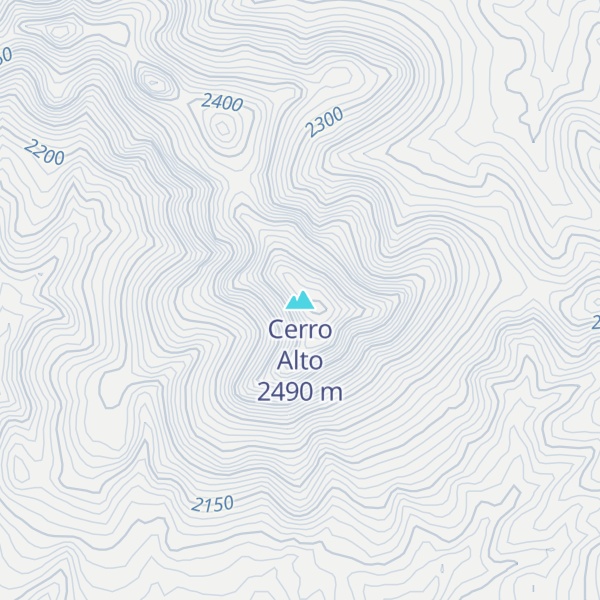 Map of Cerro Alto