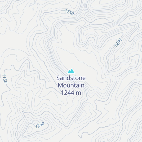 Map of Sandstone Mountain