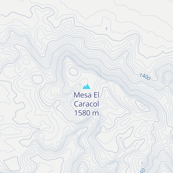 Map of Mesa El Caracol