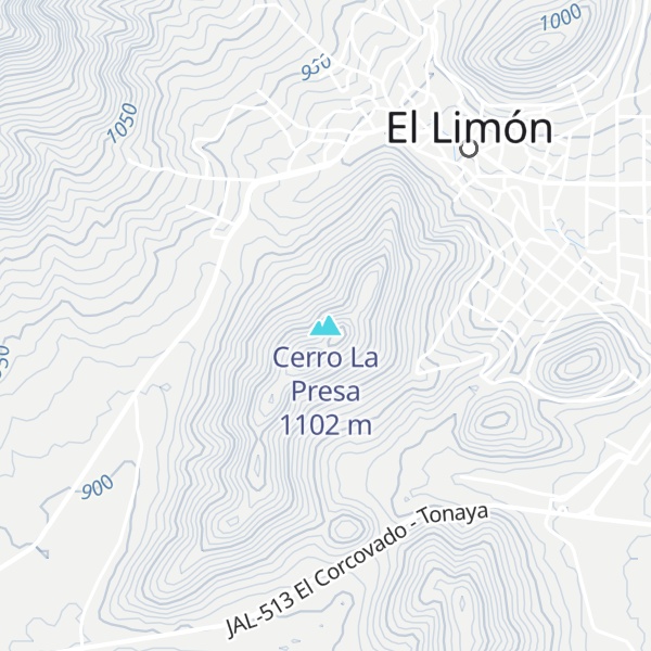 Map of Cerro La Presa