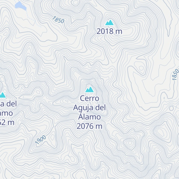 Map of Cerro Aguja del Álamo