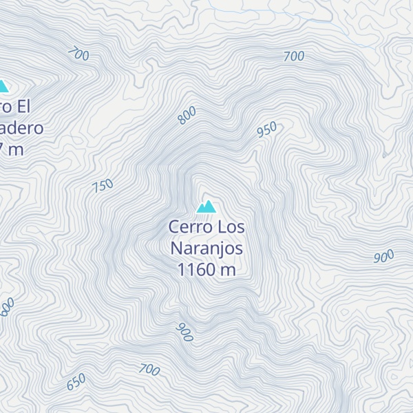 Map of Cerro Los Naranjos