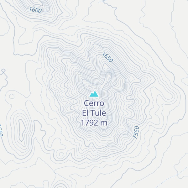 Map of Cerro El Tule