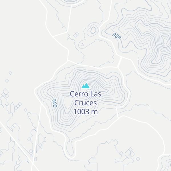 Map of Cerro Las Cruces