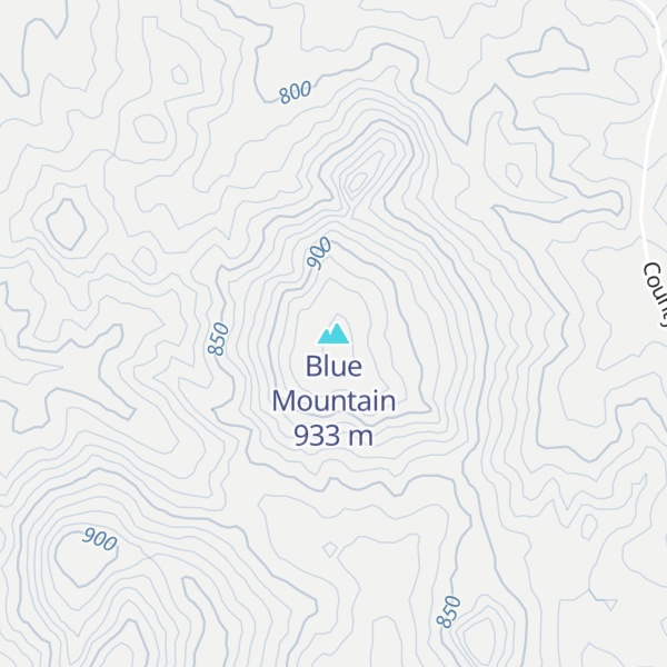 Map of Blue Mountain