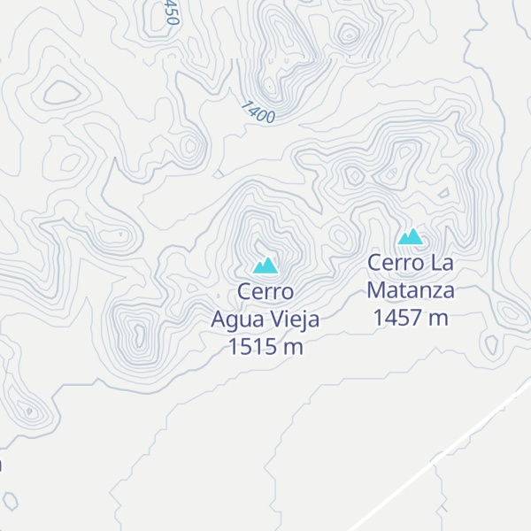 Map of Cerro Agua Vieja
