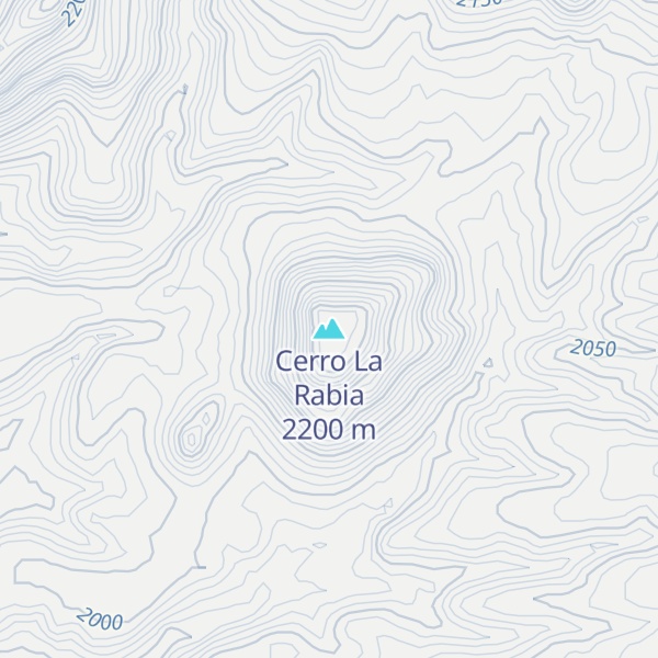 Map of Cerro La Rabia