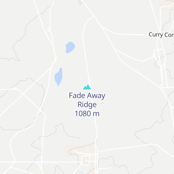 Map of Fade Away Ridge